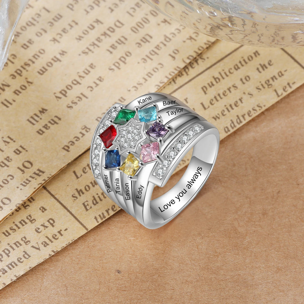 Anillo personalizado para madre