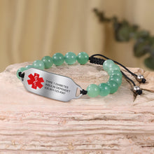 Load image into Gallery viewer, Pulsera de identificación de alerta médica personalizada para mujer