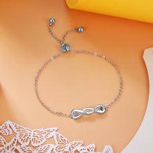 Load image into Gallery viewer, Pulseras Infinity personalizadas con nombre grabado para mujer