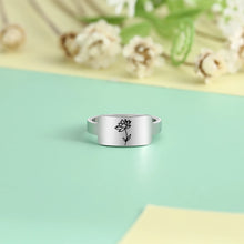 Load image into Gallery viewer, Anillo de boda ancho de acero inoxidable para mujer