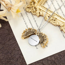 Load image into Gallery viewer, Collar personalizado con foto de girasol para mujer