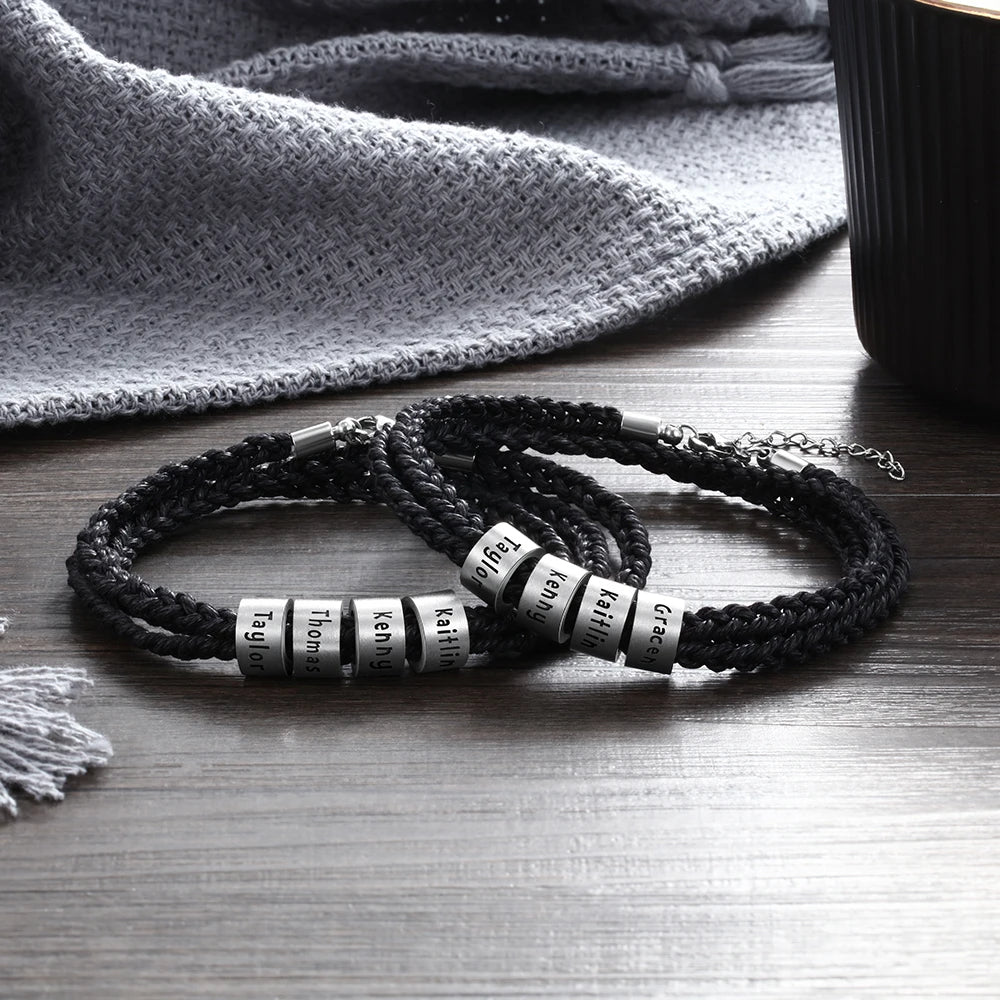 pulsera personalizada de acero inoxidable para hombre