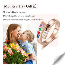 Load image into Gallery viewer, Anillo abierto con nombre personalizado para mujer