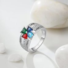 Load image into Gallery viewer, Anillo de Plata de Ley 925 personalizado para madres