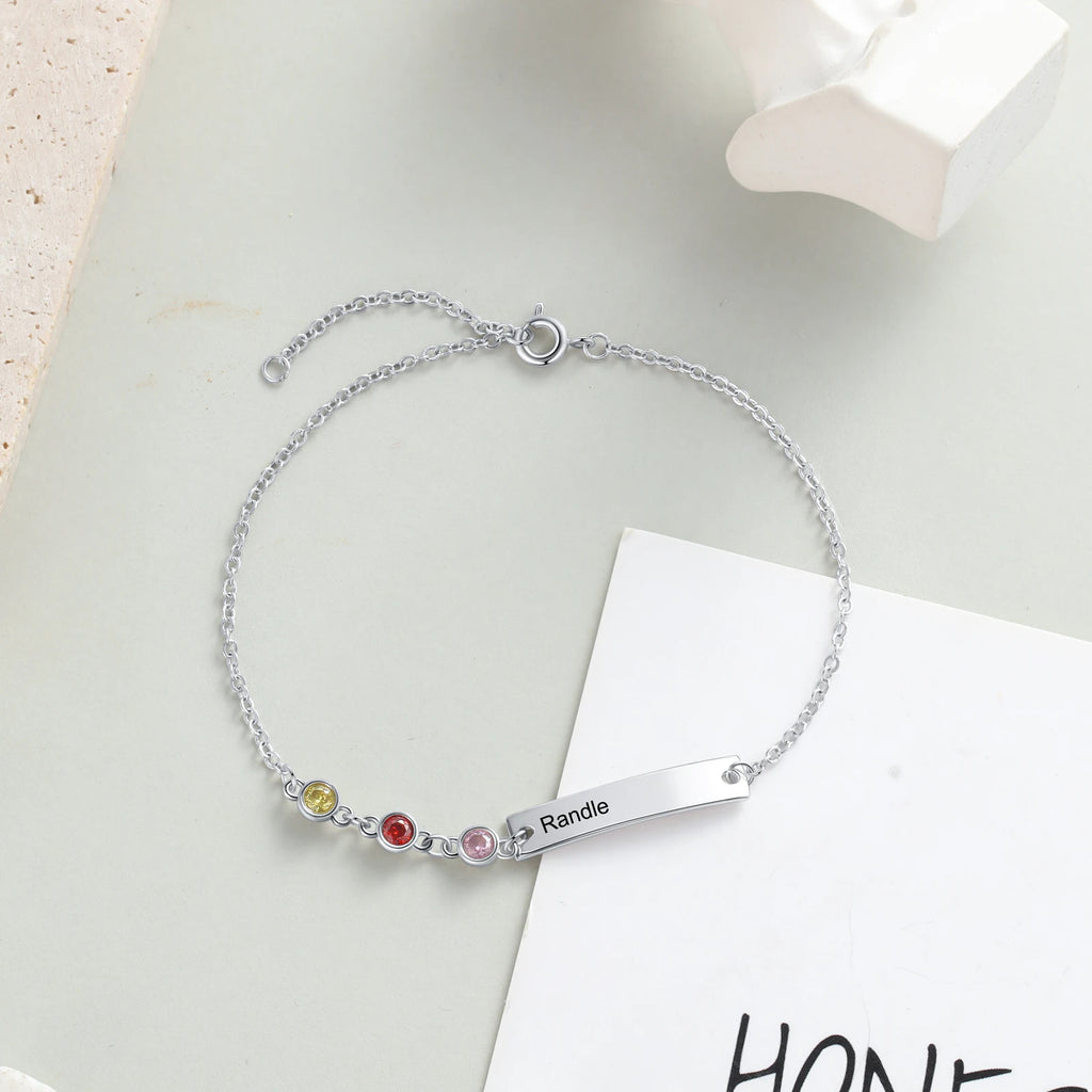 Pulseras personalizadas con nombre para madres