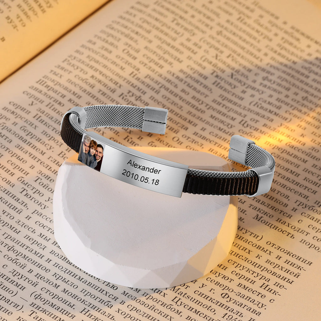 Pulsera con foto de Color para hombre