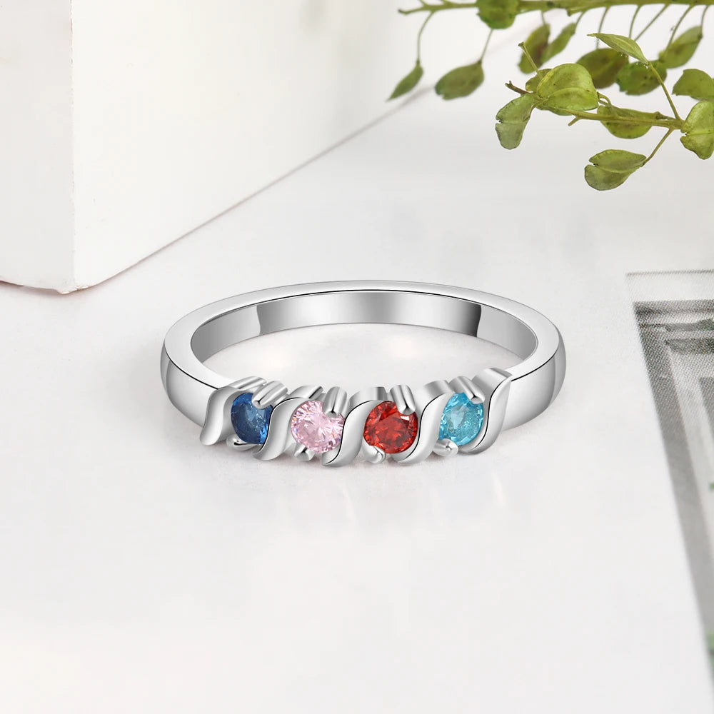 Anillo de boda personalizado para mujer