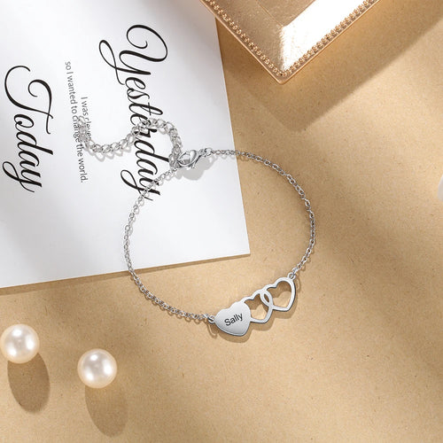 Pulseras personalizadas con nombre BFF para mujer