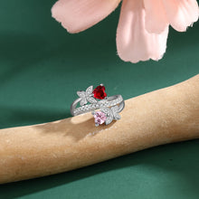 Load image into Gallery viewer, Anillo personalizado con grabado de mariposa para mujer