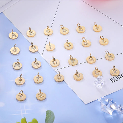 Pulseras personalizadas con letras del alfabeto y iniciales para mujer