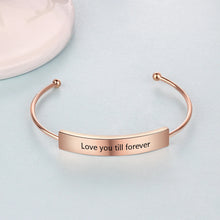 Cargar imagen en el visor de la galería, Pulseras y brazaletes personalizados con nombre para mujer