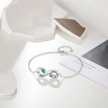 Load image into Gallery viewer, Pulsera de plata de ley 925 personalizada con nombre grabado para madres