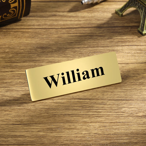 broche personalizado con nombre grabado