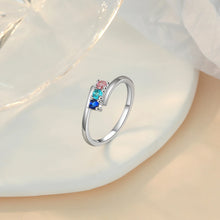 Load image into Gallery viewer, Anillos de piedra natal personalizados para mujer