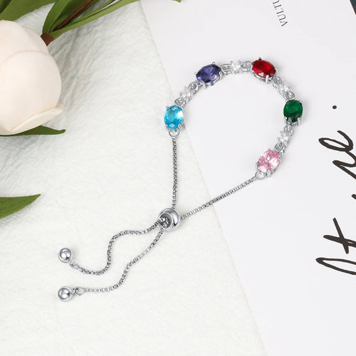 Pulseras de cadena ajustables Infinity personalizadas para mujer