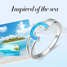 Load image into Gallery viewer, Anillo de Plata de Ley 925 con diseño de letra C para mujer