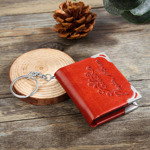 Mini llaveros de álbum de fotos personalizados para mujer