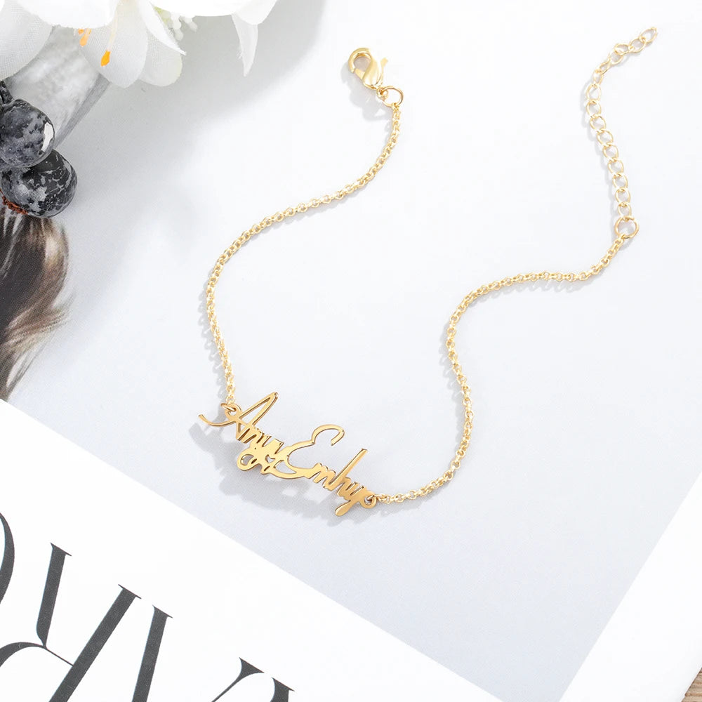 tobilleras con nombre personalizado para mujer