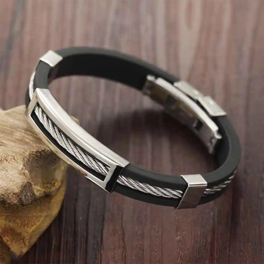 Pulsera de acero inoxidable para hombre