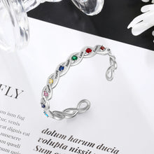 Load image into Gallery viewer, Brazalete personalizado con grabado de 8 nombres para mujer