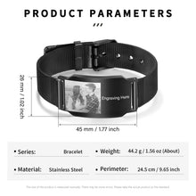 Load image into Gallery viewer, Pulsera con foto personalizada para hombre