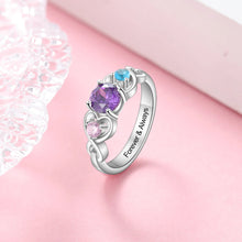 Load image into Gallery viewer, anillo de compromiso de boda con grabado personalizado