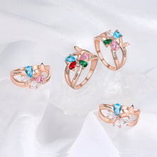 Load image into Gallery viewer, Anillos de mariposa personalizados para mujer