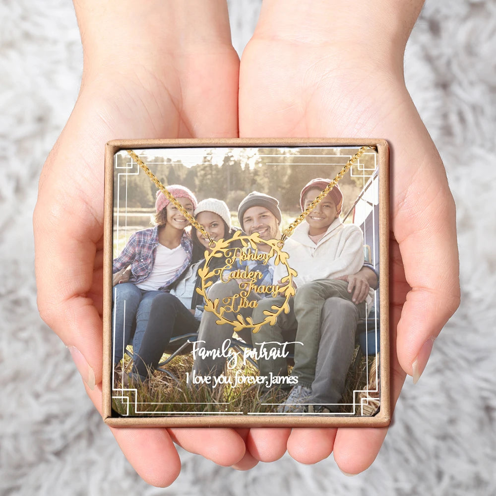 Caja de regalo personalizada con foto y flor de Rosa