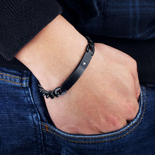 Load image into Gallery viewer, Pulsera con grabado personalizado para hombre