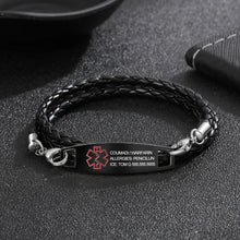 Load image into Gallery viewer, Pulsera de acero inoxidable personalizada para hombre