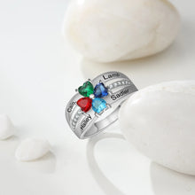 Load image into Gallery viewer, Anillo de Plata de Ley 925 personalizado para madres