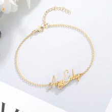 Cargar imagen en el visor de la galería, tobilleras con nombre personalizado para mujer