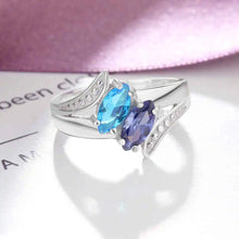 Load image into Gallery viewer, Anillo de piedra natal personalizado para mujer