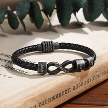 Load image into Gallery viewer, Pulseras de cuero Infinity personalizadas Vintage para hombres