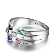 Load image into Gallery viewer, Anillo de Plata de Ley 925 para familia y amistad