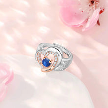 Load image into Gallery viewer, Anillo personalizado de oro rosa y plata