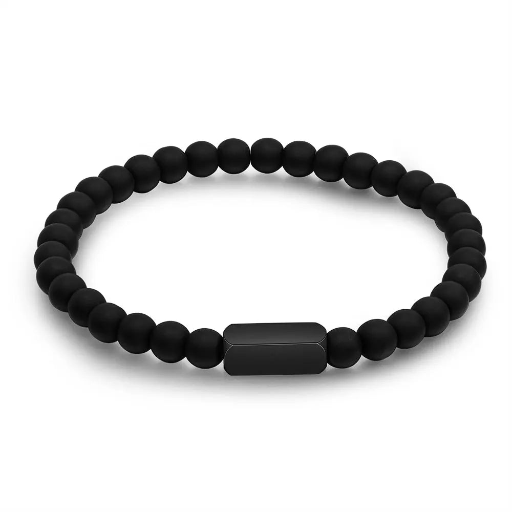 pulsera personalizada de acero inoxidable para hombre