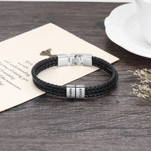 Load image into Gallery viewer, pulsera de cuero trenzado para hombre