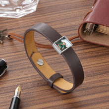 Load image into Gallery viewer, pulsera de cuero personalizada para hombre y mujer