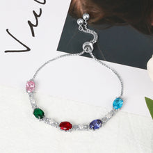 Load image into Gallery viewer, Pulseras de cadena ajustables Infinity personalizadas para mujer