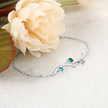 Load image into Gallery viewer, Pulseras de 3 piedras de nacimiento personalizadas para mujer