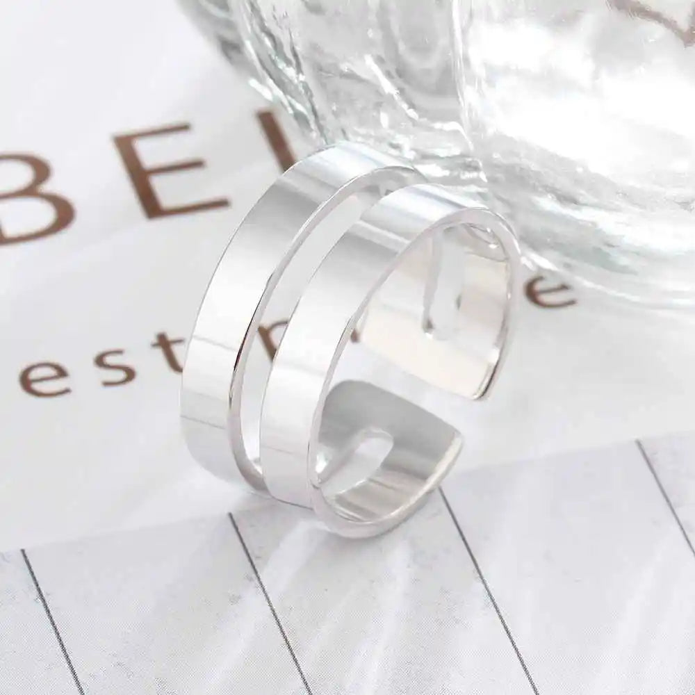 Regalo personalizado grabado nombre promesa anillos para mujeres personalizado BFF