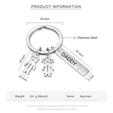 Load image into Gallery viewer, Llaveros con nombre personalizado para niños y niñas