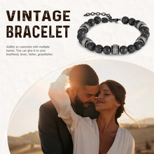 Load image into Gallery viewer, Pulsera Vintage con grabado personalizado para hombre