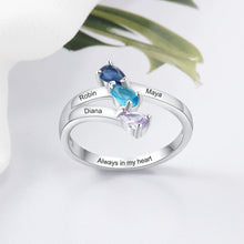 Load image into Gallery viewer, Anillos personalizados de Plata de Ley 925 para mujer