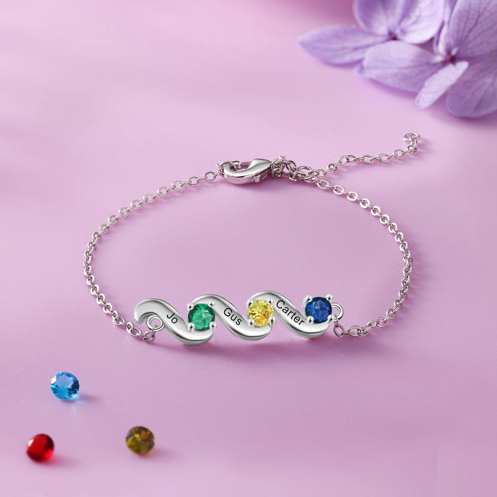 Pulsera personalizada para el día de la madre para mujer