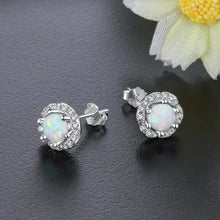 Load image into Gallery viewer, 8m'm-pendientes con forma de flor para mujer