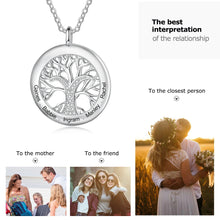 Cargar imagen en el visor de la galería, Collar personalizado de árbol de la vida para mujer