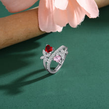 Load image into Gallery viewer, Anillo personalizado con grabado de mariposa para mujer