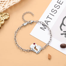 Cargar imagen en el visor de la galería, pulsera personalizada de acero inoxidable con grabado de nombre y fecha